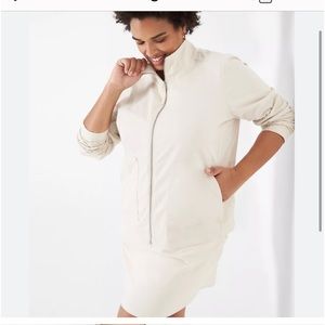 ISO: Livi Active by Lane Bryant zip stretch jacket in birch/crm 22/24, 26/28